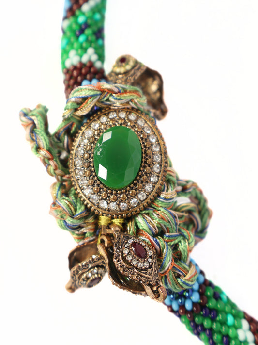 Belen – Green Path and Silent Tone Necklace