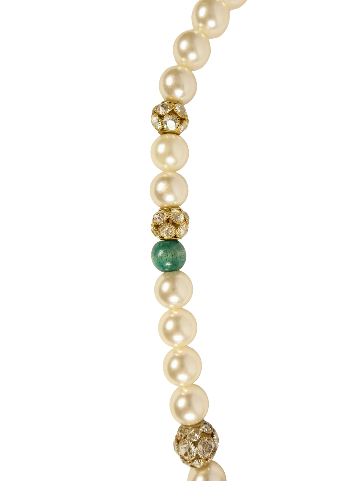 Mother of Pearl Shine – Large Pearl Shaped Sparkling Necklace