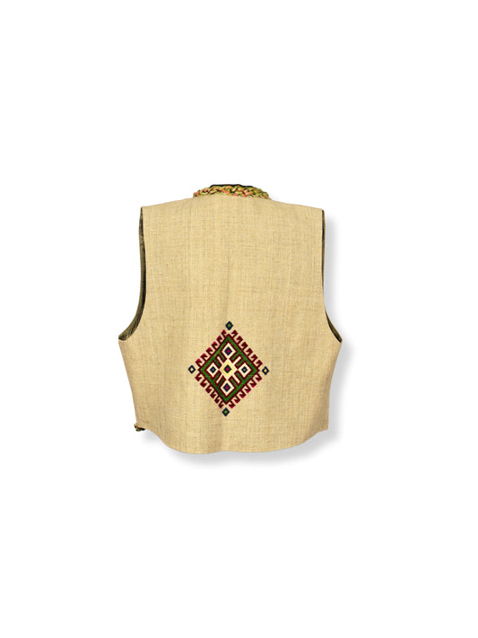 Almond – Crochet Stitched Vest