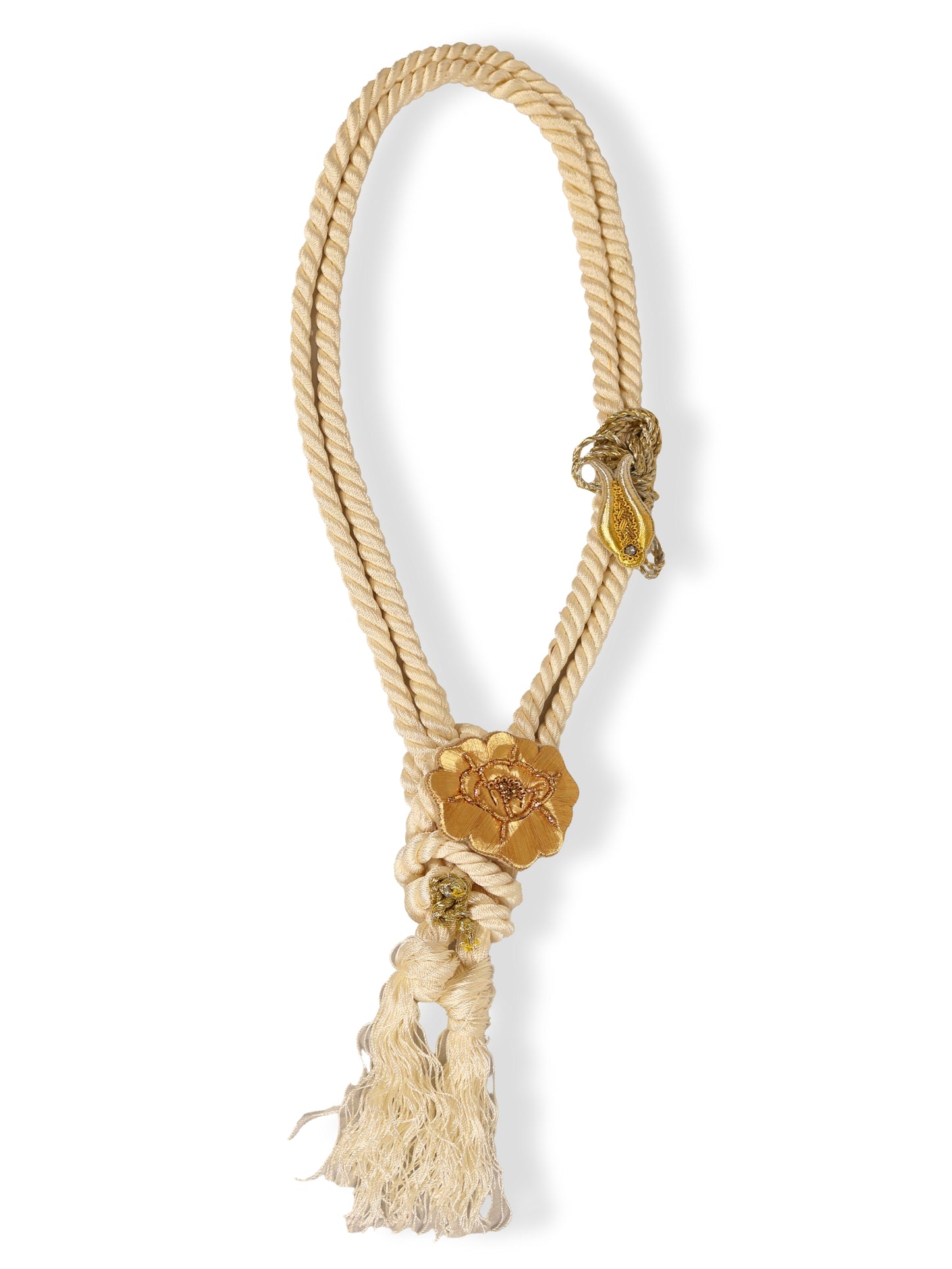 Simru – Sim Sirma Gold Flower Soft Shape Necklace