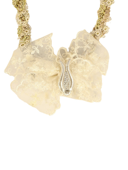 Lale – Fransız Dantelli Boncuk Oyası Kolye