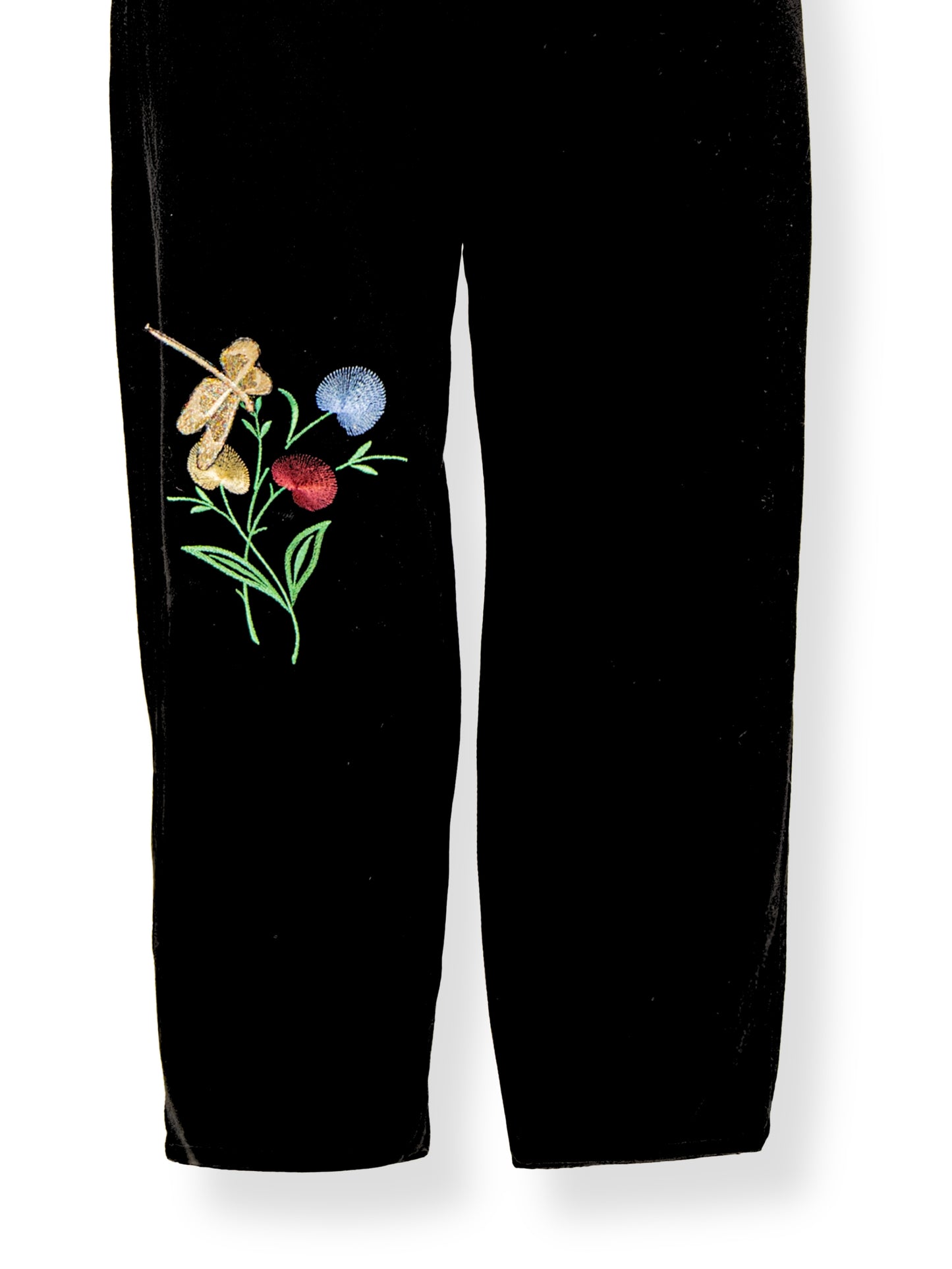 Nermin – Kelebek Desenli Dar Paça Kot Pantolon