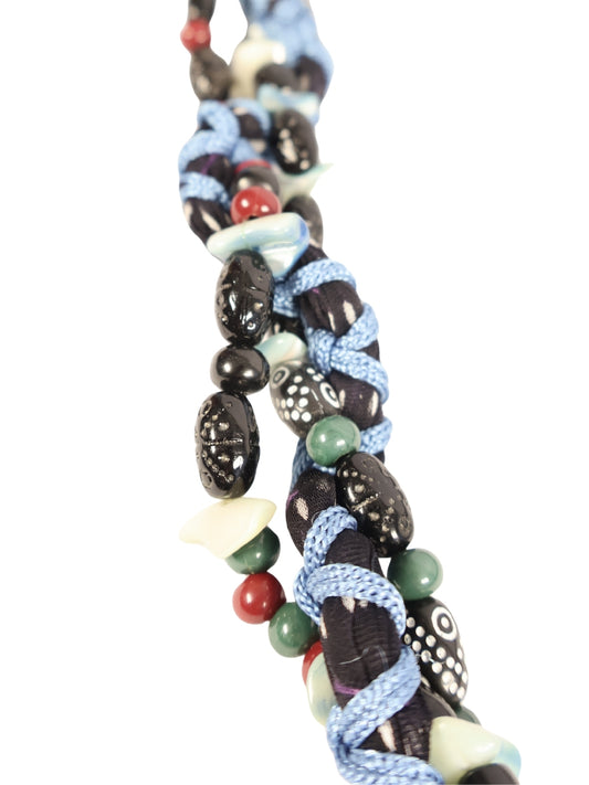 Sunflower Light – Crocheted Flower Detailed Cord Necklace