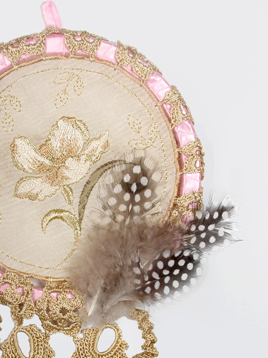 My Little Pink World - Decorated Handmade Dreamcatcher