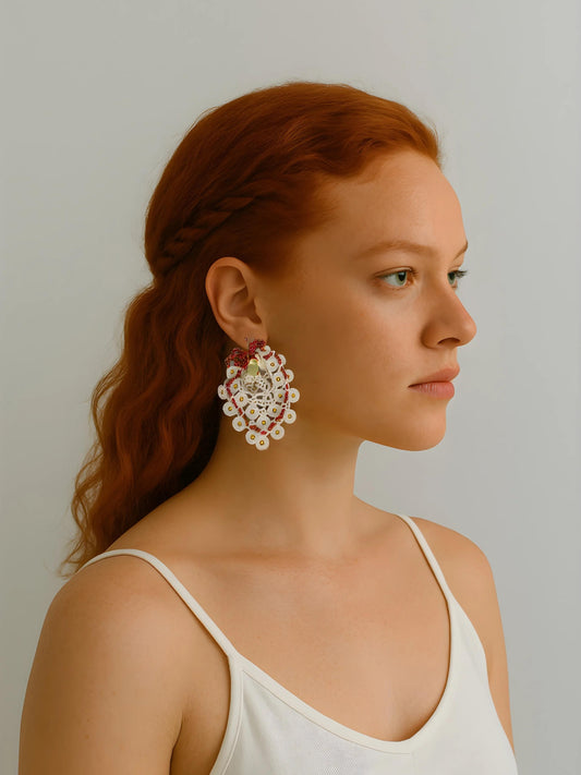 Şule – Floral Curve Earring