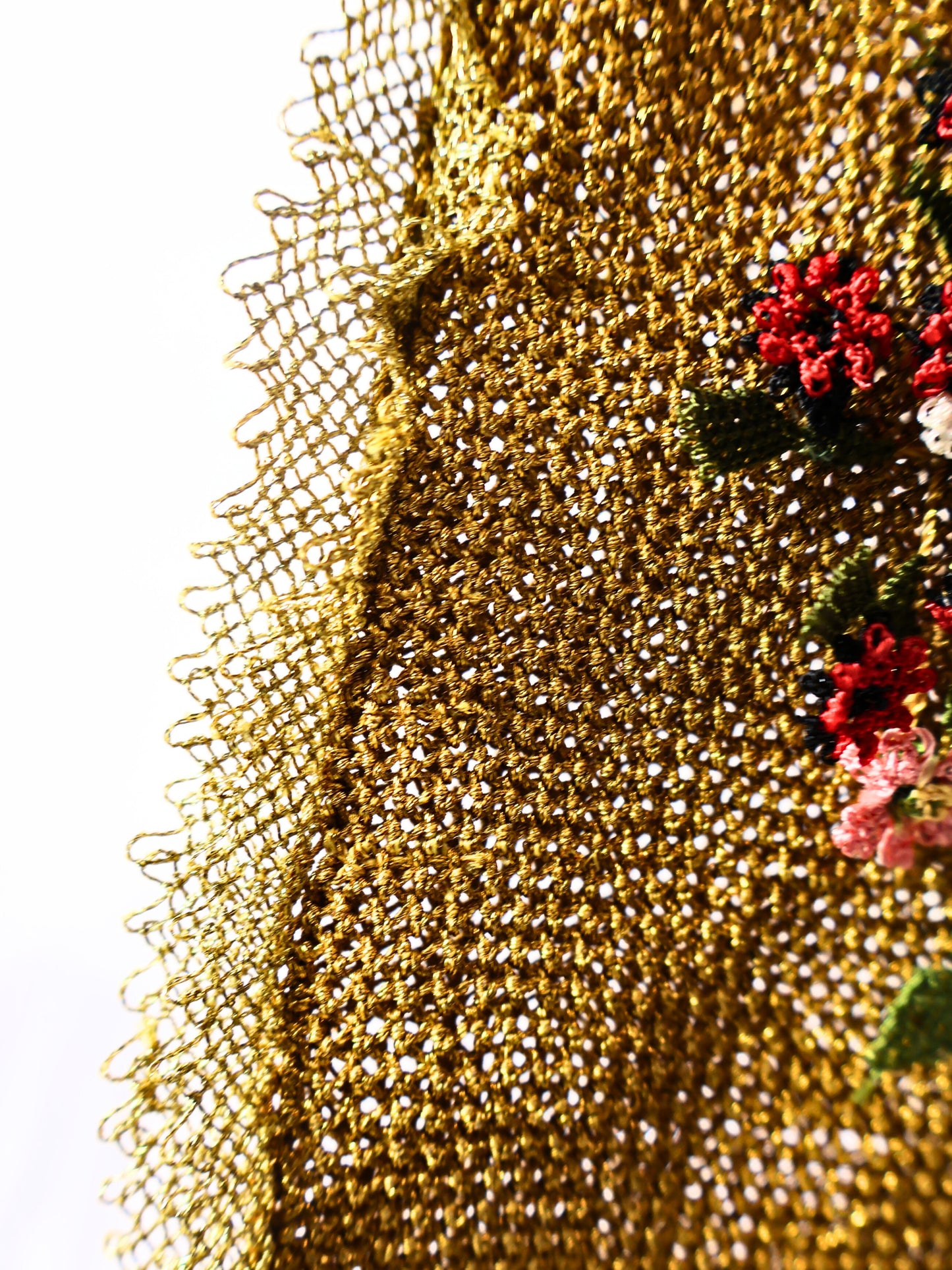 Elif – Textured Mini Floral Handbag