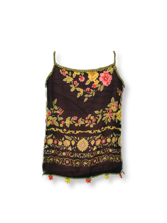 Zeliha – Yazma Bolerolu Askılı Bluz