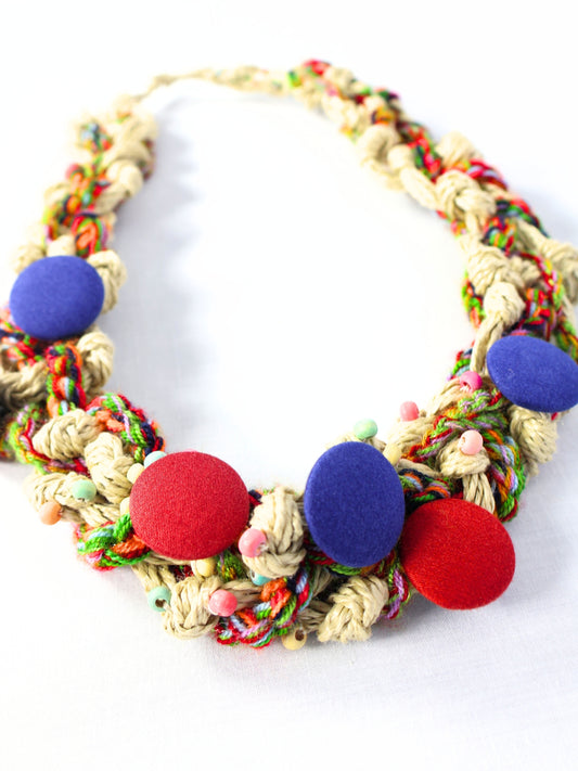 Bergin – Earth Tones and Rhythmic Form Necklace