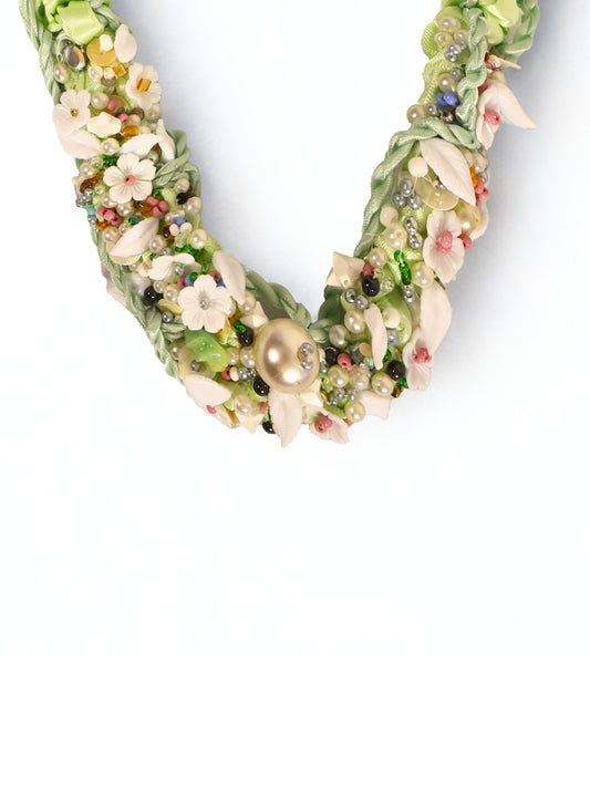 Zeren – Pearl Ribbon Necklace