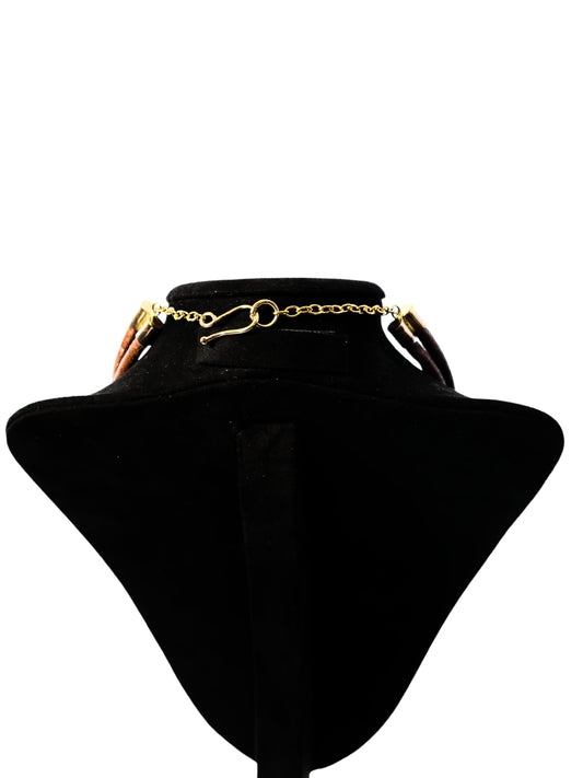 Toprak – Deri Kısa Kolye