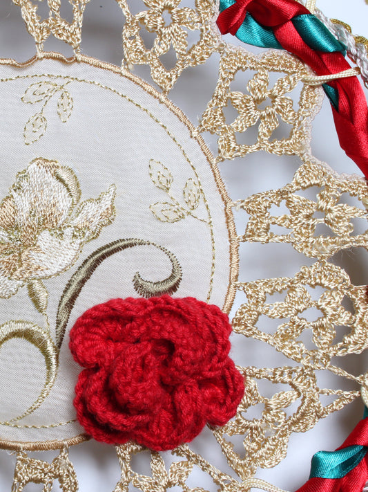 Kırmızı Gülüm - El Yapımı Dreamcatcher