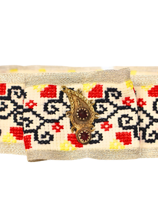 Mihriban – Rumi Motif and White Ground Belt