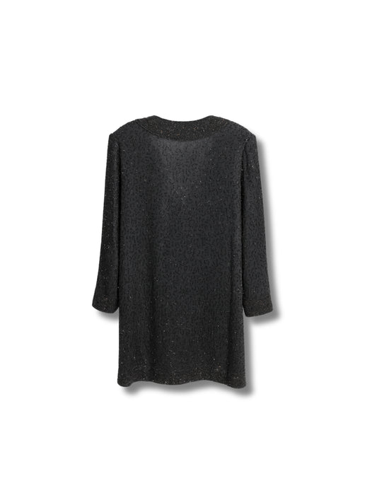 Siyah Asalet – Uzun Formlu El İşlemeli Ceket