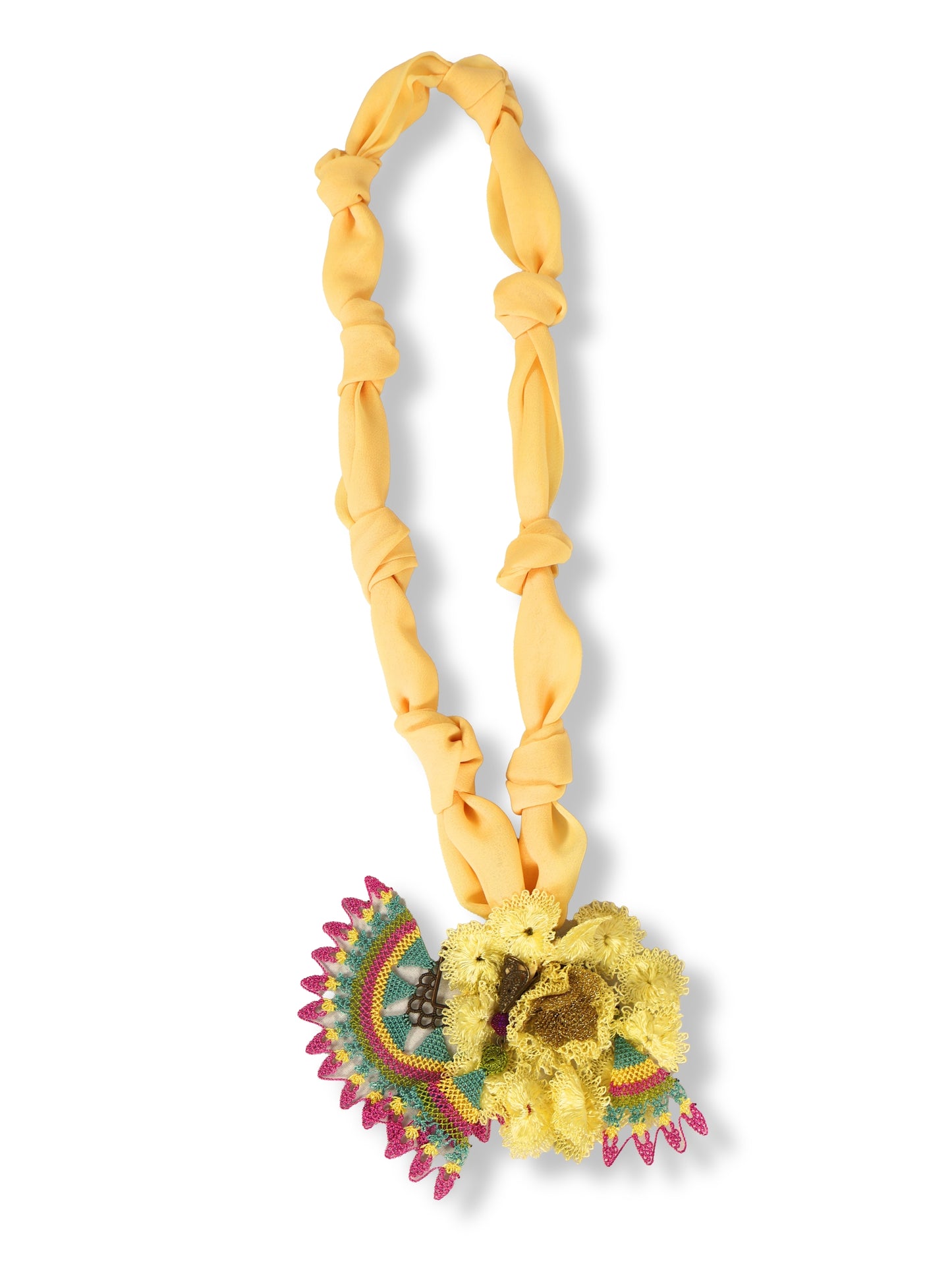 Safire – Knotted Fabric and Ethnic Necklace