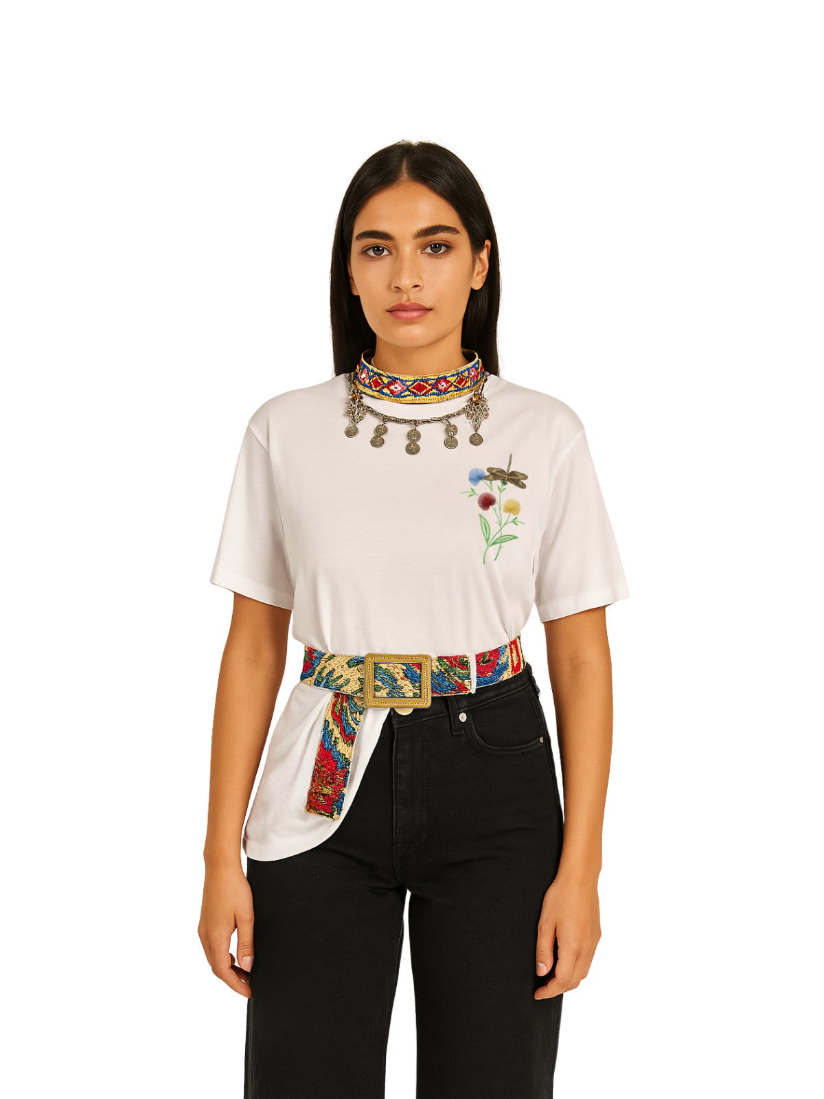 Melis – Kelebek Desenli Bluz