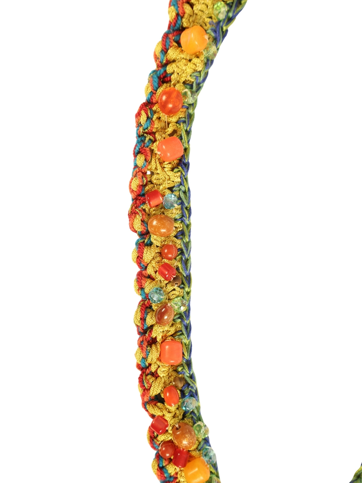 Hatıranın Işıltısı - 70 Yıllık Gold Harçla Hazırlanmış Renkli Kristal Taşlı Kolye