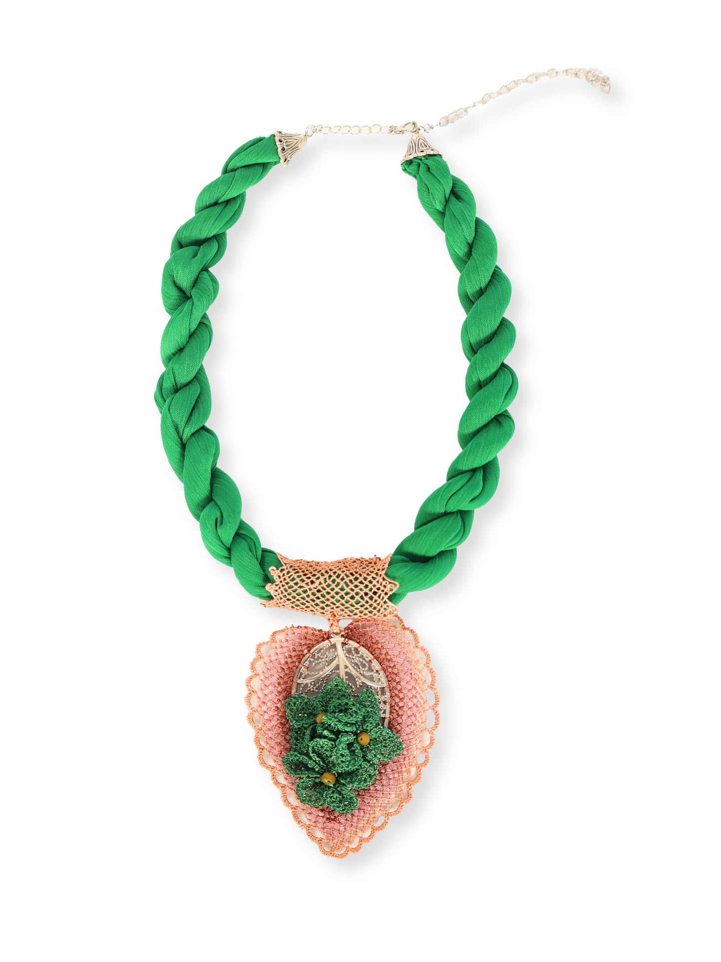 River – Twisted Touch and Earth Motif Necklace