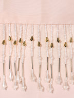 Somon Işıltı – Taş Detaylı İpek Tafta Kırlent Kılıfı