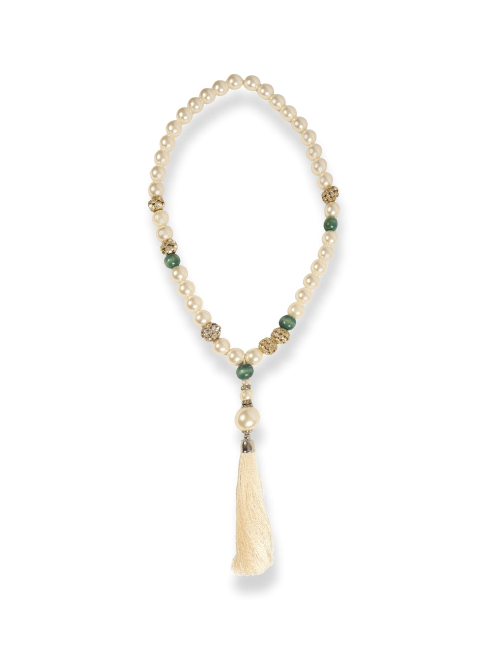 Mother of Pearl Shine – Large Pearl Shaped Sparkling Necklace