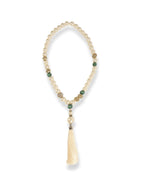 Mother of Pearl Shine – Large Pearl Shaped Sparkling Necklace