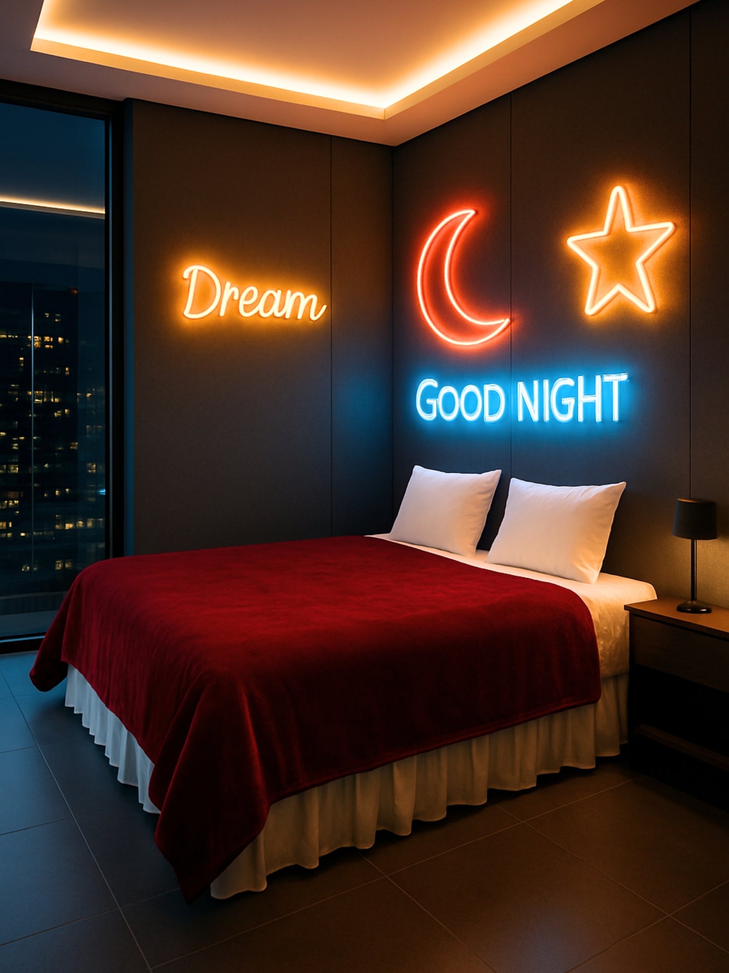 Cardin – Bordo Çift Kişilik Vintage Battaniye/Yatak Örtüsü