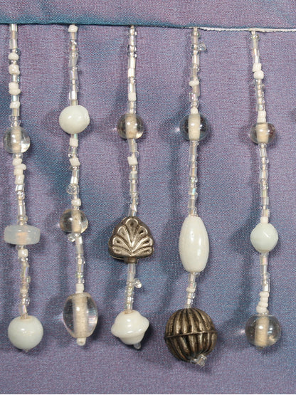 Gök Tınısı – İki Renk Geçişli Püsküllü Tafta Kırlent Kılıfı