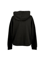 Simli Gece – Gümüş Detaylı Kapüşonlu Oversize Sweatshirt