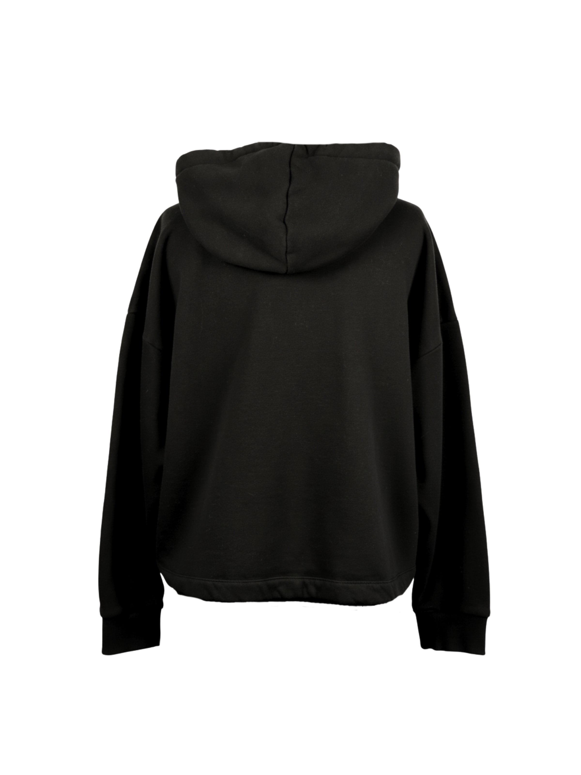 Simli Gece – Gümüş Detaylı Kapüşonlu Oversize Sweatshirt