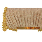Wine Shimmer – Lace Detail Flap Clutch Bag