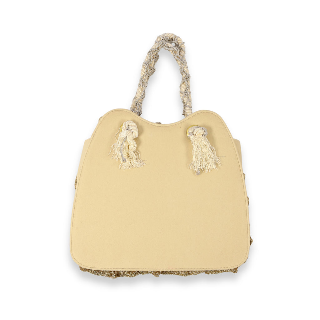 Sırma Touch - Maraş Embroidery and Lace Detailed Gusseted Handbag