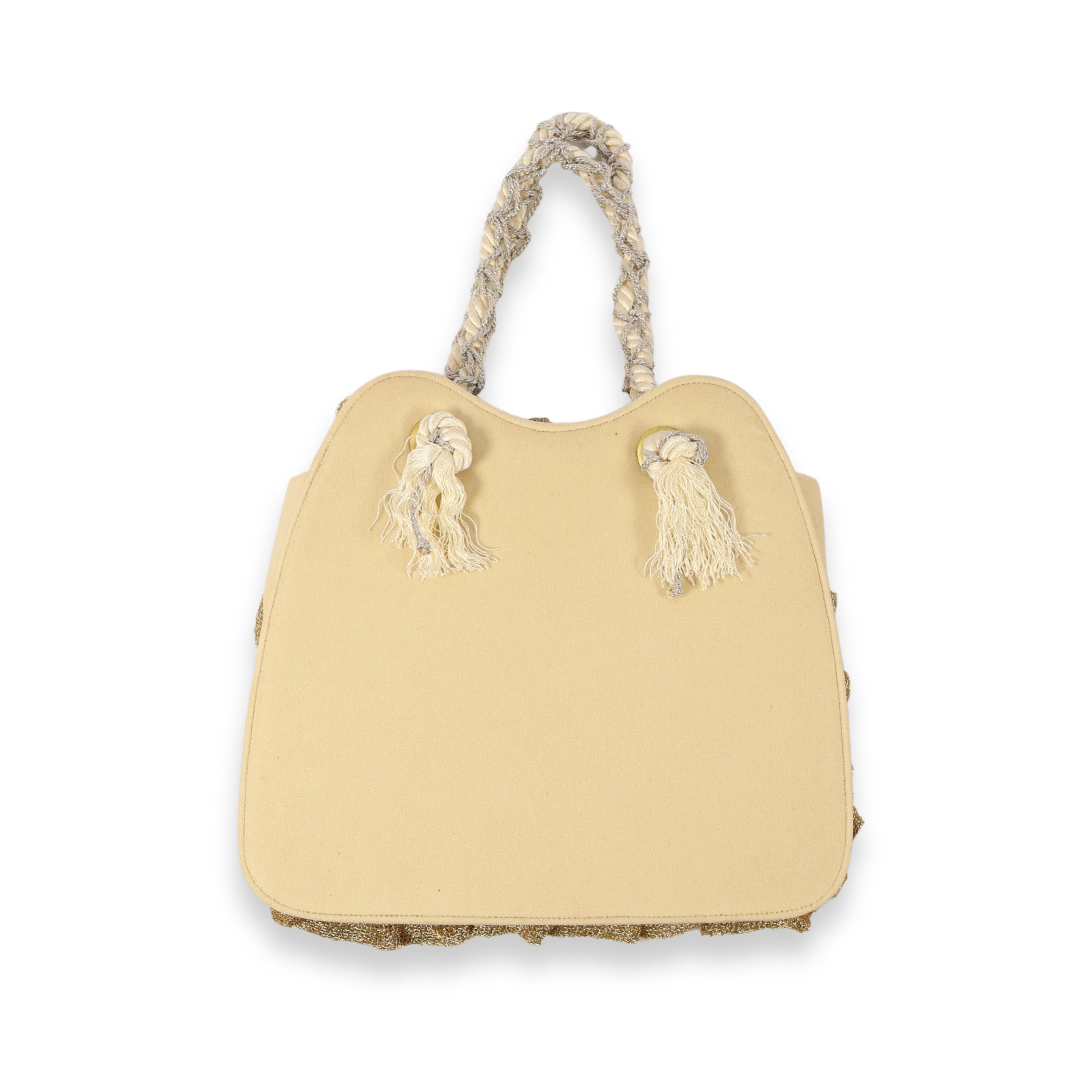 Sırma Touch - Maraş Embroidery and Lace Detailed Gusseted Handbag