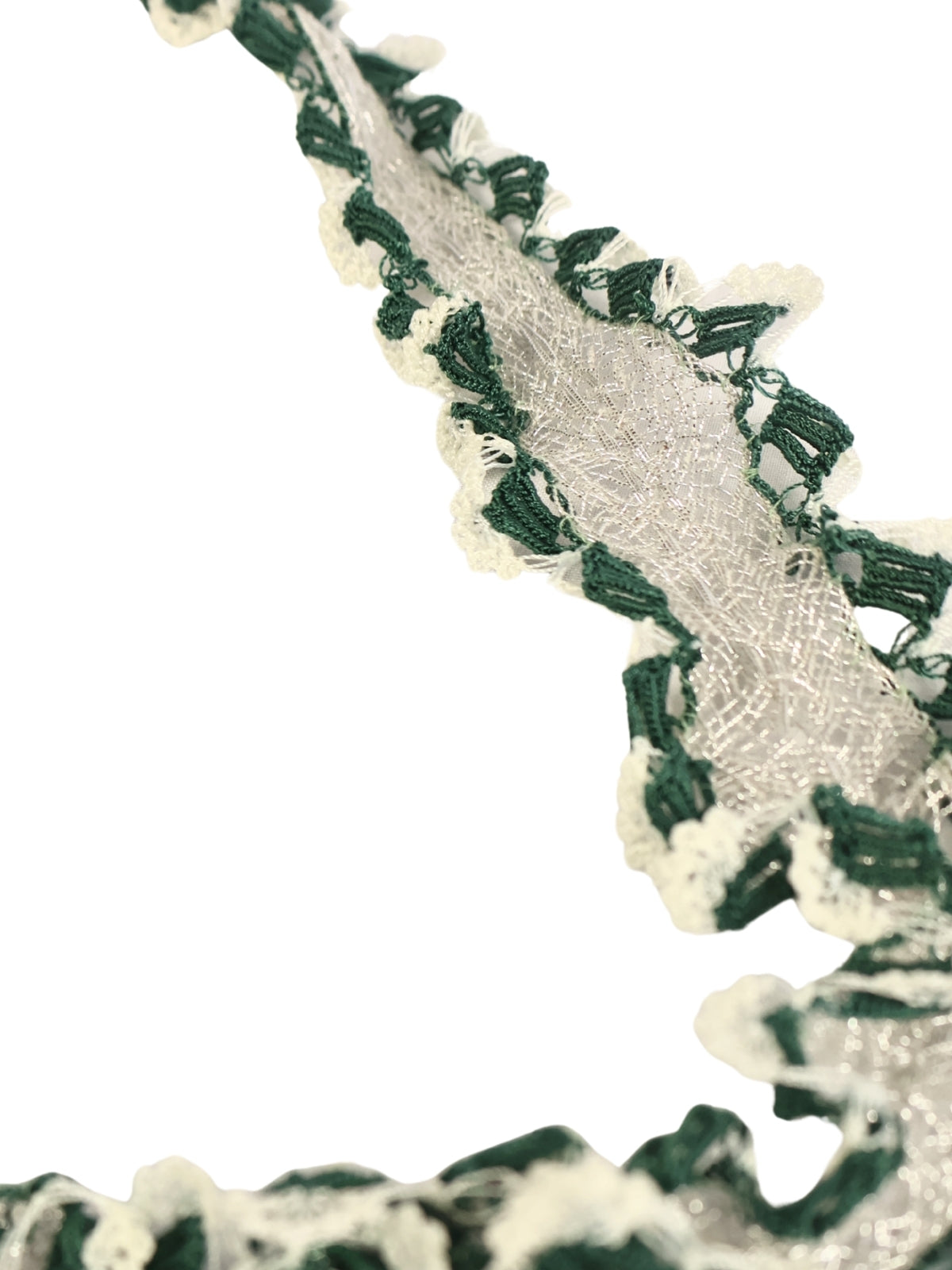 Breath of Nature – Silver Mortar and Needle Lace Necklace