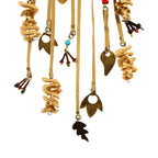 Nature Form – Rice, Leather and Multi-Material Handmade Necklace