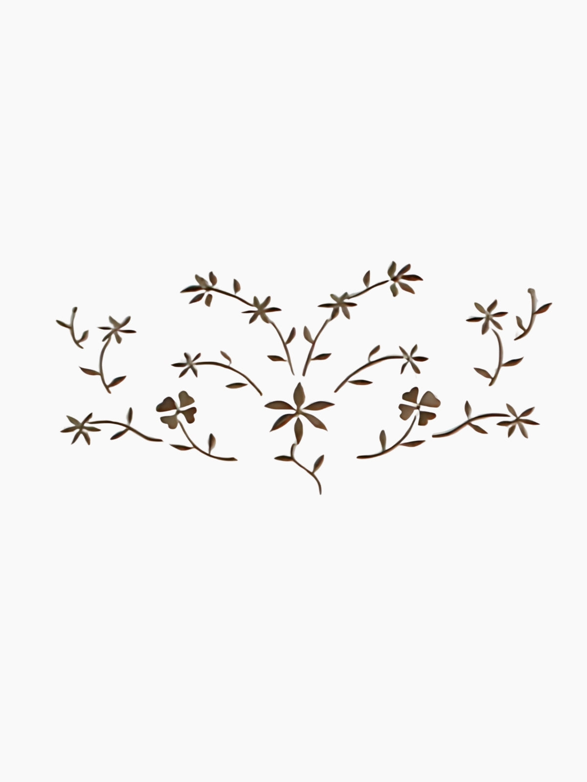White Embroidered Ecru - Milk Coffee Linen Duvet Cover Set
