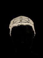 Golden Shimmer – Vintage Baklava Slice Lace Head / Shoulder / Collar Accessory