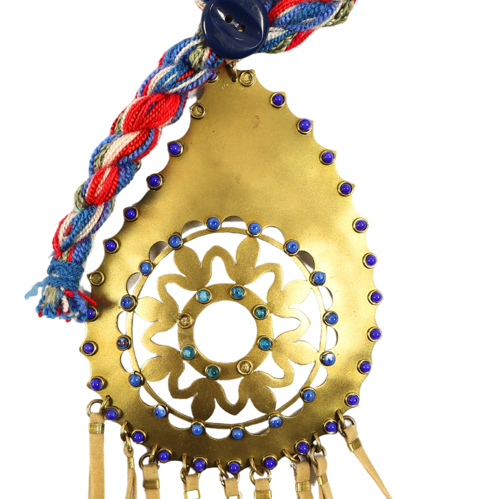 Nature Form – Rice, Leather and Multi-Material Handmade Necklace