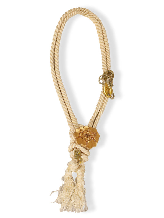 Simru – Sim Sirma Gold Flower Soft Shape Necklace