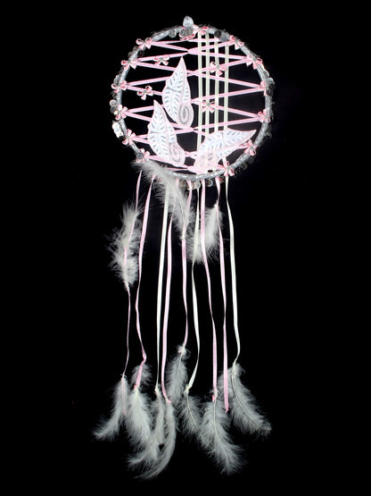 Dream Catcher - Satin and Guipure Decorated Handmade Dreamcatcher
