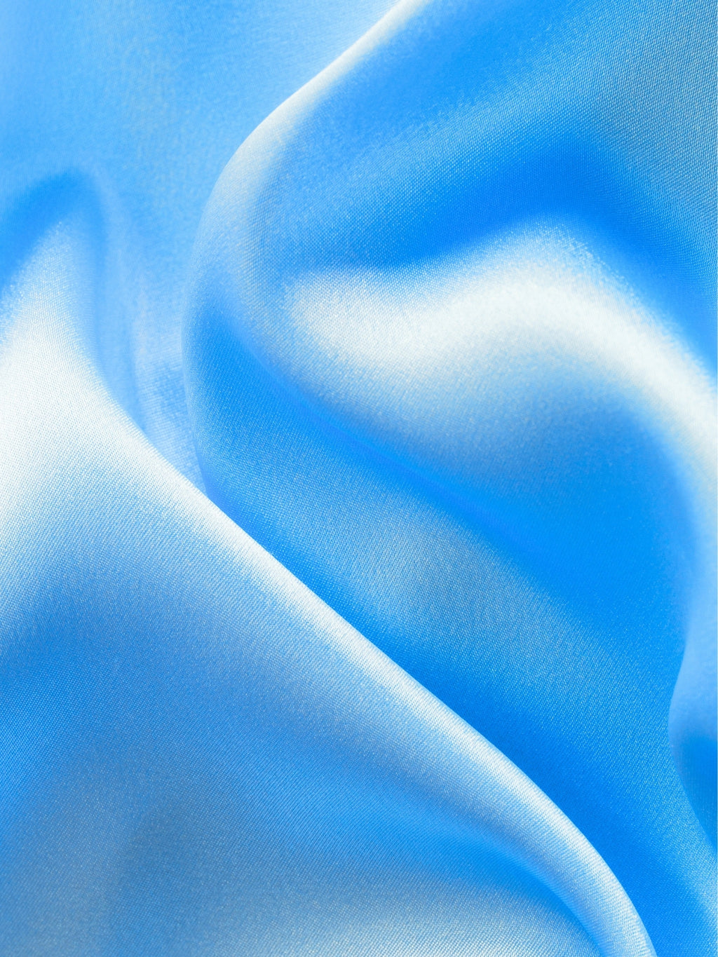 Mavi Duruş - Mavi İpek Demor Kumaş Gecelik