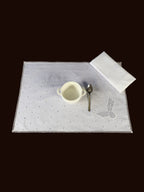 İthal Fisto Kumaştan Ciğerdeldi Beyaz Amerikan Servis Takımı