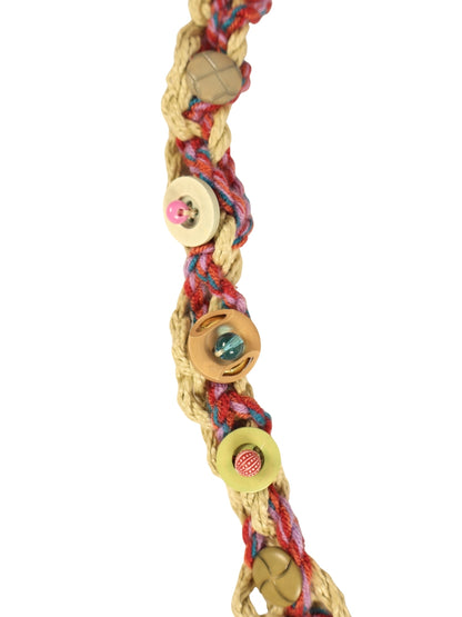 Button Way – Jute Cord Necklace with Colorful Buttons