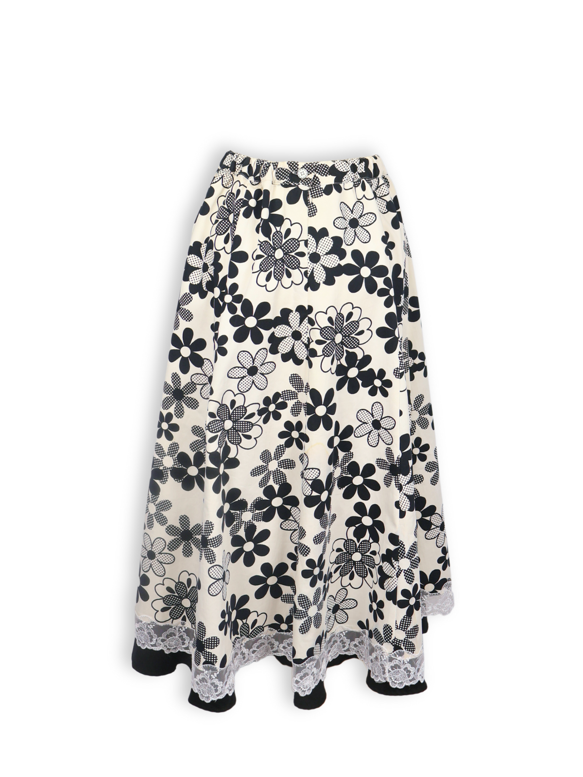 Duru – Poplin Skirt with Lace Pocket Detail