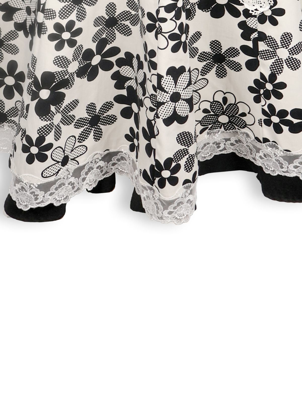 Duru – Poplin Skirt with Lace Pocket Detail