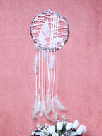 Rüya Kapanı - Saten ve Güpür Süslemeli El Yapımı Dreamcatcher