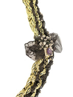 Moon Lace – French Lace Black Glitter Necklace