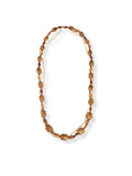 Crystal Body – Embossed Stone Metal Necklace