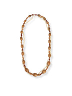 Crystal Body – Embossed Stone Metal Necklace