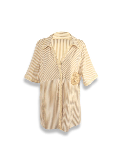 The Silence of the Coat of Arms – Hand Laced Men's Jacquard Collar Shirt