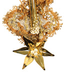 Golden Garden – Handmade Necklace with Rice Flower Motif and Lace Detail