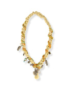 Stone Blend – Jute and Beaded Cord Necklace